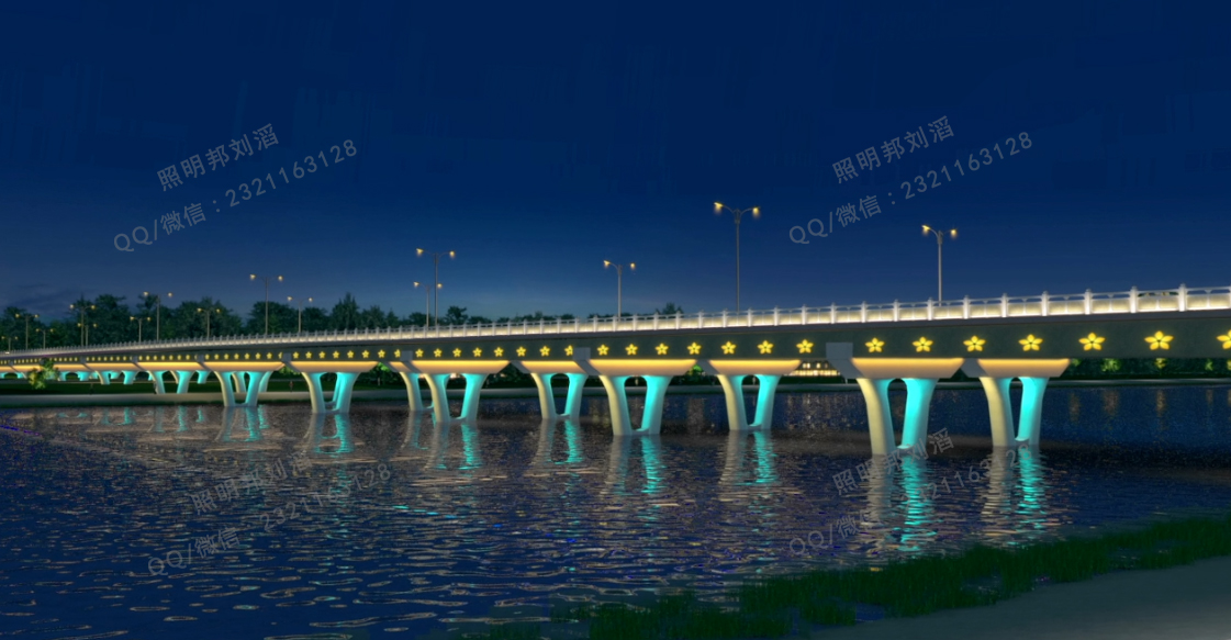 桥梁照明,桥体亮化,桥体亮化设计,桥梁灯光设计